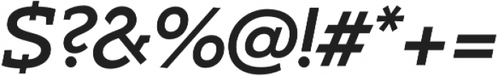 Umba Slab Caps Medium Italic otf (500) Font OTHER CHARS