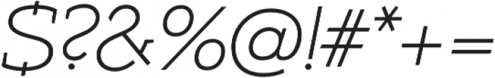 Umba Slab Caps Thin Italic otf (100) Font OTHER CHARS