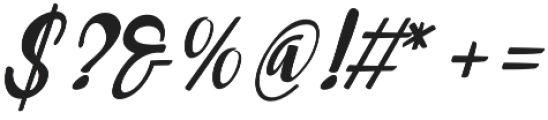 Umbrella Italic otf (400) Font OTHER CHARS