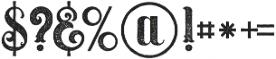 UmbrellaGrunge otf (400) Font OTHER CHARS