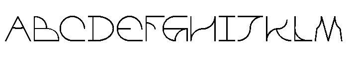 UMBRA RegularRegular Font UPPERCASE