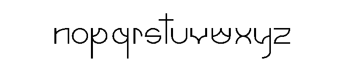 UMBRA RegularRegular Font LOWERCASE
