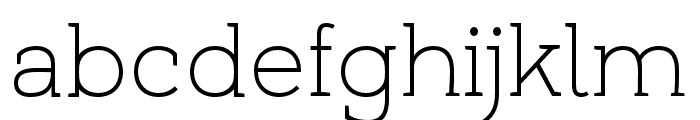 Umba Slab Demo Thin Font LOWERCASE