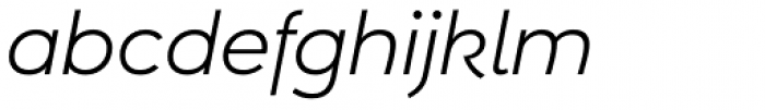 Umba Sans Alt Light Italic Font LOWERCASE