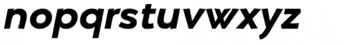 Umba Sans Bold Italic Font LOWERCASE