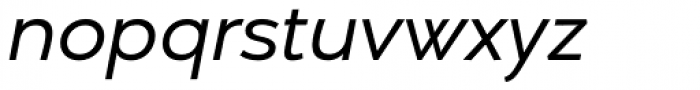 Umba Sans Italic Font LOWERCASE