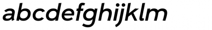 Umba Sans Medium Italic Font LOWERCASE