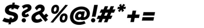 Umba Sans SC Bold Italic Font OTHER CHARS