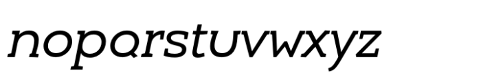 Umba Slab Alt Italic Font LOWERCASE