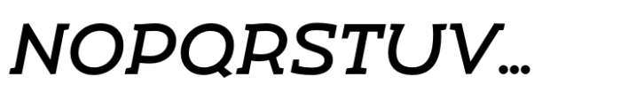 Umba Slab Caps Medium Italic Font UPPERCASE