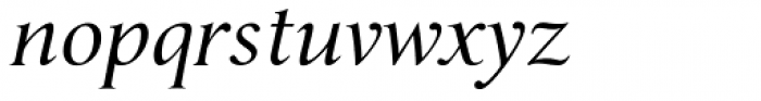 Umerica Italic Font LOWERCASE