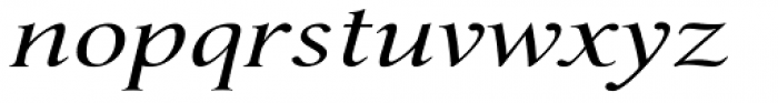 Umerica Wide Italic Font LOWERCASE