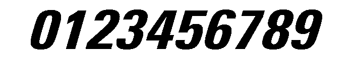 Univers Next Pro Black Condensed Italic Font OTHER CHARS
