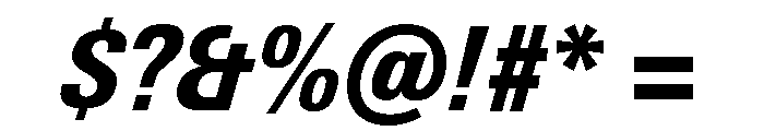 Univers Next Pro Black Condensed Italic Font OTHER CHARS