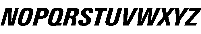 Univers Next Pro Black Condensed Italic Font UPPERCASE