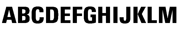 Univers Next Pro Black Condensed Font UPPERCASE