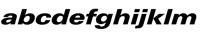 Univers Next Pro Black Extended Italic FONT