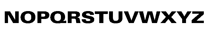 Univers Next Pro Black Extended Font UPPERCASE