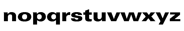 Univers Next Pro Black Extended Font LOWERCASE