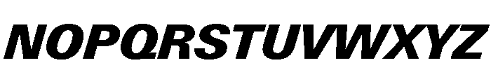 Univers Next Pro Black Italic Font UPPERCASE