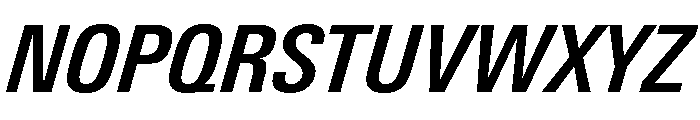 Univers Next Pro Bold Condensed Italic Font UPPERCASE
