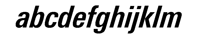 Univers Next Pro Bold Condensed Italic FONT