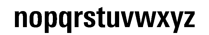 Univers Next Pro Bold Condensed Font LOWERCASE