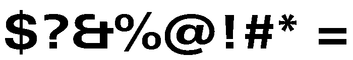 Univers Next Pro Bold Extended Font OTHER CHARS