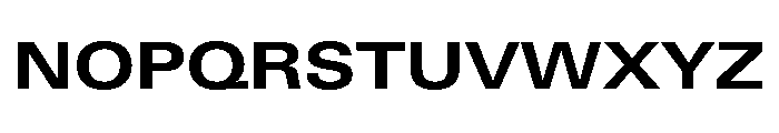Univers Next Pro Bold Extended Font UPPERCASE