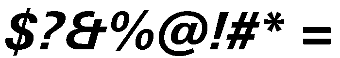 Univers Next Pro Bold Italic Font OTHER CHARS