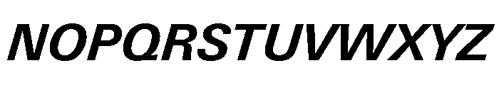 Univers Next Pro Bold Italic Font UPPERCASE
