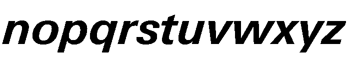 Univers Next Pro Bold Italic Font LOWERCASE