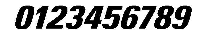 Univers Next Pro ExtraBlack Condensed Italic Font OTHER CHARS