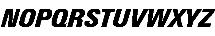 Univers Next Pro ExtraBlack Condensed Italic Font UPPERCASE