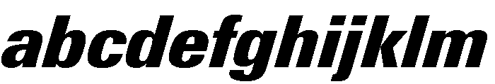 Univers Next Pro ExtraBlack Condensed Italic FONT