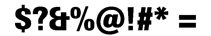 Univers Next Pro ExtraBlack Condensed Font OTHER CHARS