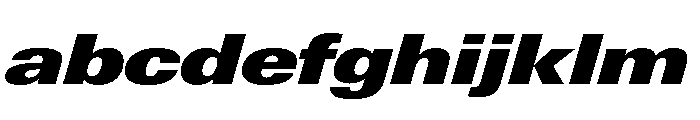 Univers Next Pro ExtraBlack Extended Italic FONT