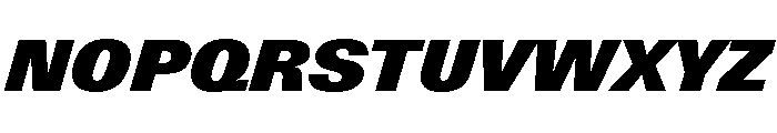 Univers Next Pro ExtraBlack Italic Font UPPERCASE
