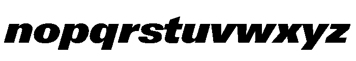 Univers Next Pro ExtraBlack Italic Font LOWERCASE