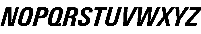 Univers Next Pro Heavy Condensed Italic Font UPPERCASE
