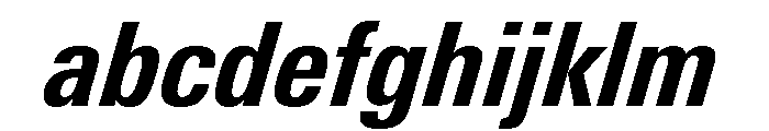 Univers Next Pro Heavy Condensed Italic FONT