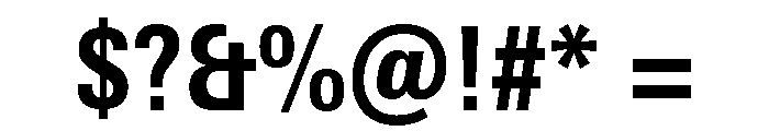 Univers Next Pro Heavy Condensed Font OTHER CHARS