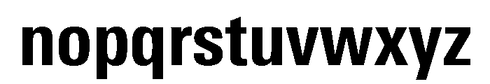 Univers Next Pro Heavy Condensed Font LOWERCASE