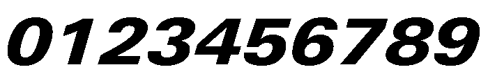 Univers Next Pro Heavy Extended Italic Font OTHER CHARS