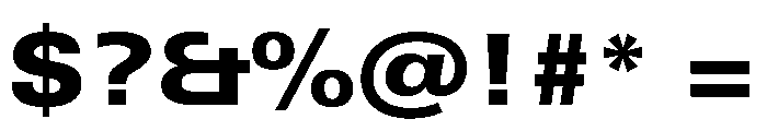Univers Next Pro Heavy Extended Font OTHER CHARS