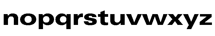 Univers Next Pro Heavy Extended Font LOWERCASE