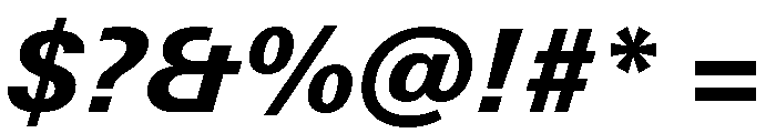 Univers Next Pro Heavy Italic Font OTHER CHARS