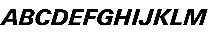 Univers Next Pro Heavy Italic Font UPPERCASE