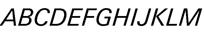 Univers Next Pro Italic Font UPPERCASE