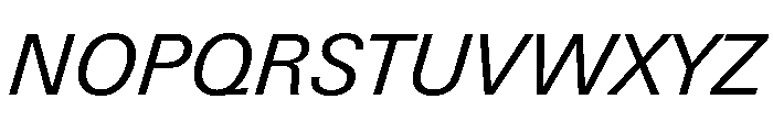 Univers Next Pro Italic Font UPPERCASE